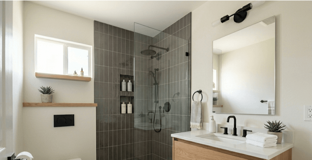 guest bathroom refresh with modern vanity and updated fixtures in Chandler AZ